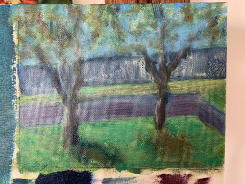 Trees outside window 2